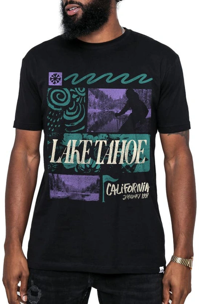 Shop Kid Dangerous Lake Tahoe Cotton Graphic T-shirt In Black