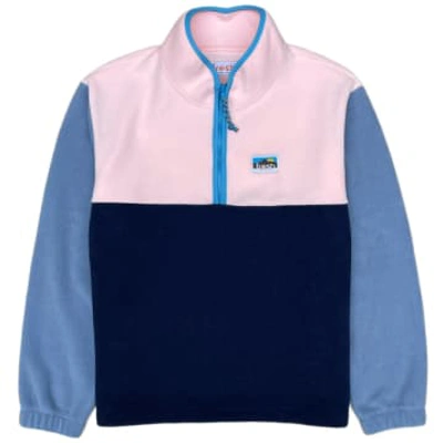 Shop Fresh Lucio Half Zip Fleece Pullover Pink