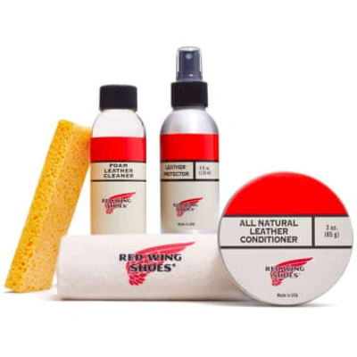 Shop Red Wing Shoes Oil Tanned Leather Care Kit In Red