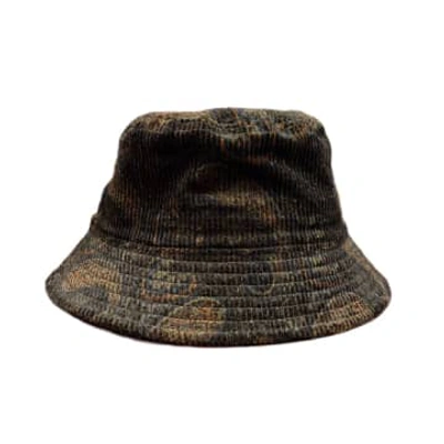 Shop Anonymous Ism Paisley Cord Bucket Hat Black