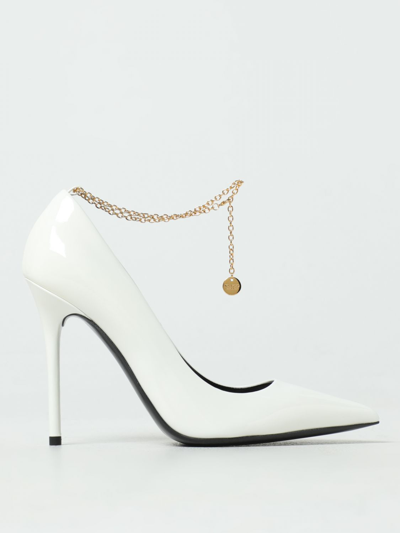 Shop Tom Ford Patent Pumps With Charm In White