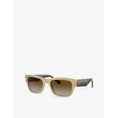 Shop Vogue Women's Brown Vo5530s Pillow-frame Acetate Sunglasses