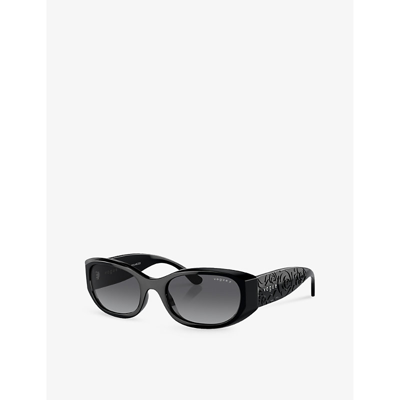 Shop Vogue Men's Black Vo5525s Pillow-frame Nylon Sunglasses