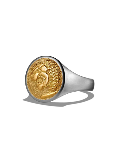 Shop David Yurman Men's Petrvs Lion Pinky Ring In Sterling Silver