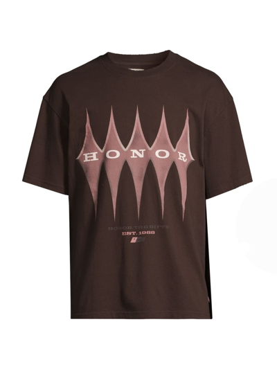 Shop Honor The Gift Men's An Ode To An Inner City Home Diamonds Crewneck T-shirt In Black Brown