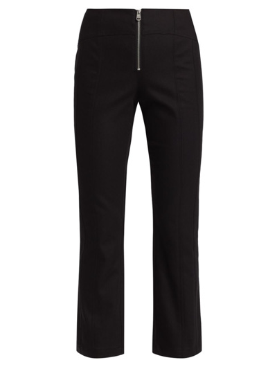 Shop Cinq À Sept Women's Loren Zip Crop Pants In Black