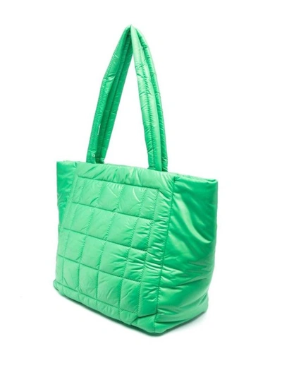 Shop Michael Michael Kors Green Large Lilah Tote Bag In Polyester