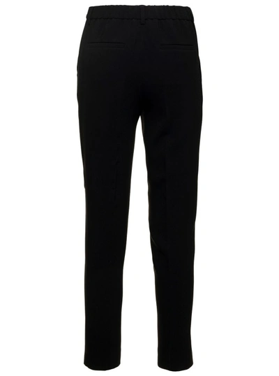 Shop Alberto Biani Black Pants With Side Pockets In Stretch Fabric