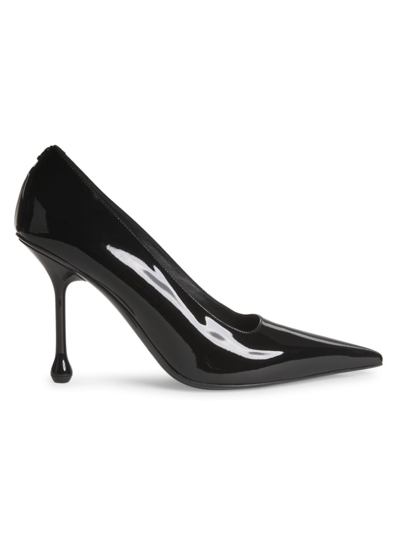 Shop Jimmy Choo Women's Ixia 95mm Patent Leather Pumps In Black