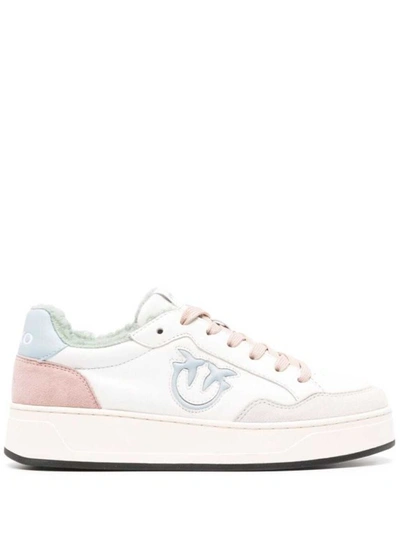 Shop Pinko Bondy 2,0 Sneaker Pelle In White