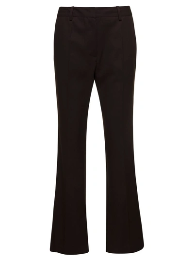 Shop Low Classic Flare Pants In Black