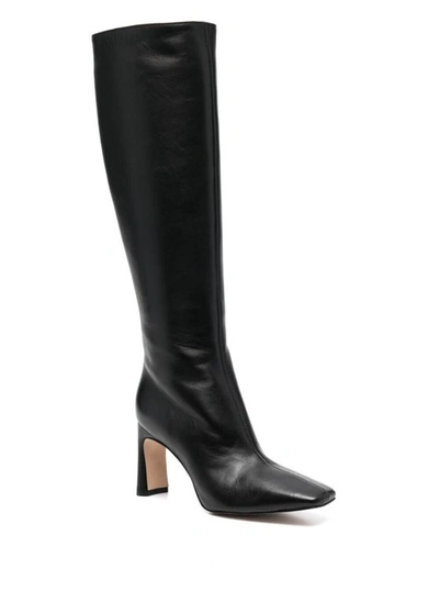 Shop Liu •jo Leonie Hanne Cuissard Black Leather  Boots