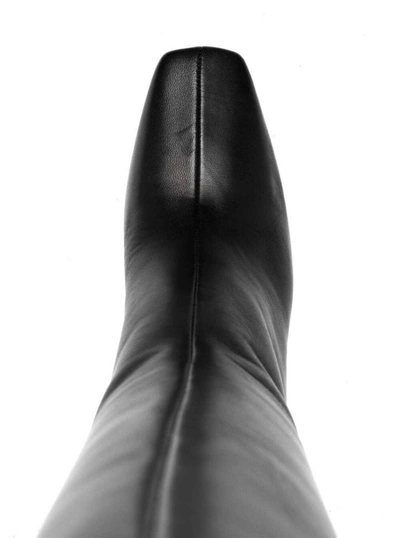 Shop Liu •jo Leonie Hanne Cuissard Black Leather  Boots