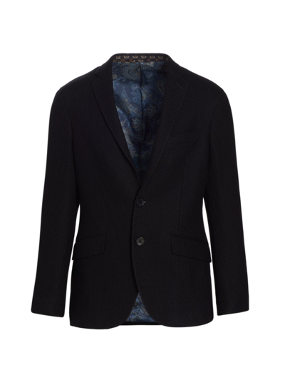Shop Etro Men's Core Jersey Jacket In Black