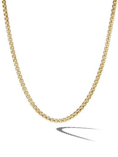 Shop David Yurman Men's Box Chain Necklace In 18k Yellow Gold, 5mm