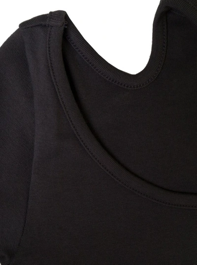 Shop Low Classic Curve Hole T-shirt In Black