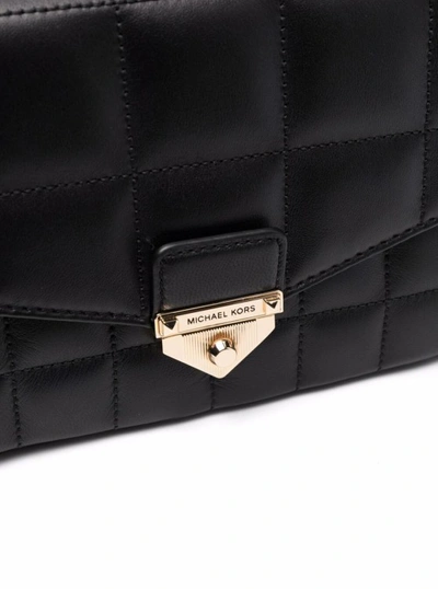 Shop Michael Michael Kors Soho Small Black Quilted Leather Crossbody Bag