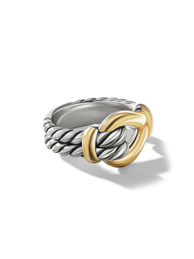 Shop David Yurman Women's Thoroughbred Loop Ring In Sterling Silver