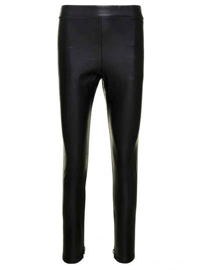 Shop Michael Michael Kors Eco Leather Leggings In Black