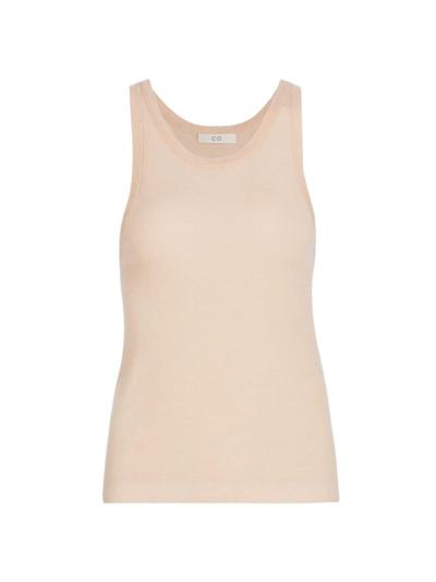 Shop Co Women's Knit Cashmere Tank In Pink