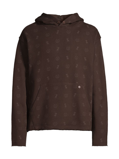 Shop Honor The Gift Men's An Ode To An Inner City Home Graphic Raw-edge Hoodie In Black Brown