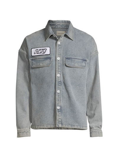 Shop Honor The Gift Men's An Ode To An Inner City Home Denim Button-front Shirt In Indigo