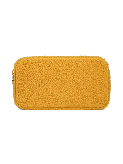 Shop Stoney Clover Lane Small Cozy Sherpa Pouch In Mustard