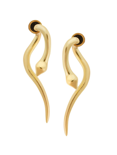 Shop Ileana Makri Women's 18k Gold Snakes Collection Earrings In Yellow Gold