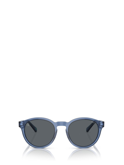 Shop Polo Ralph Lauren Eyewear Round Frame Sunglasses In Blue
