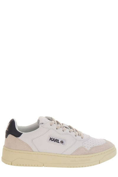Shop Karl Lagerfeld Krew Kl Kounter Sneakers In White
