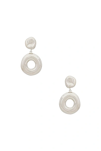Shop Agmes Donut Earrings In Sterling Silver