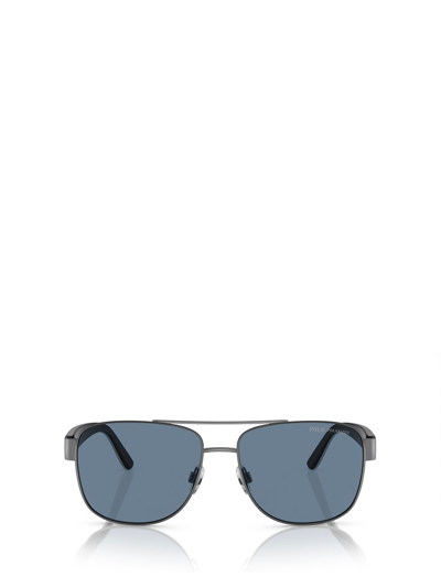 Shop Polo Ralph Lauren Eyewear Aviator Sunglasses In Black