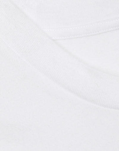 Dolce & Gabbana Logo-print Cotton-blend T-shirt In ホワイト