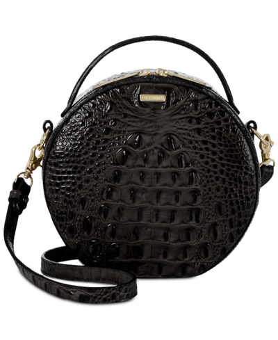 Shop Brahmin Lane Melbourne Embossed Leather Crossbody In Black