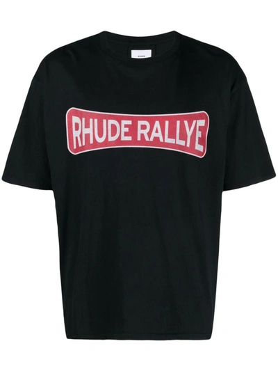 Shop Rhude T-shirts And Polos In Vtg Black