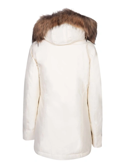 Shop Woolrich Three-quarter Jacket In White