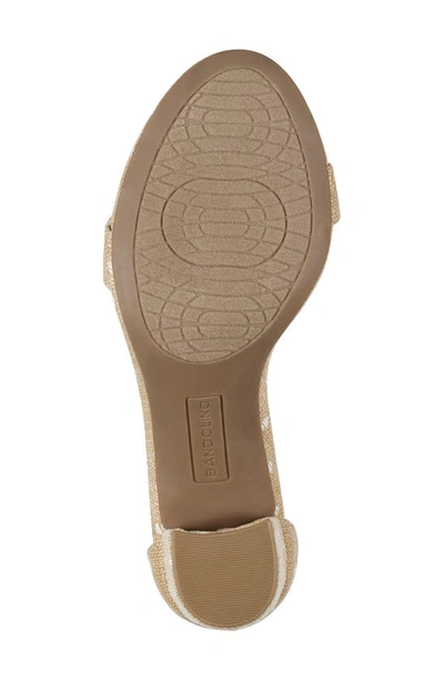Shop Bandolino Armory Ankle Strap Sandal In Medium Natural 101