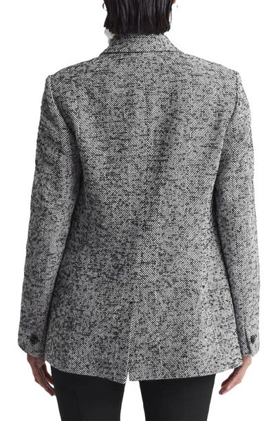 Shop Reiss Bonnie Herringbone Blazer In Grey
