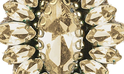 Deepa Gurnani Alianah Crystal Drop Earrings In Gold