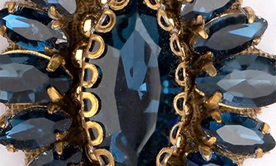 Deepa Gurnani Alianah Crystal Drop Earrings In Sapphire