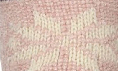 Memoi Snowflake Pompom Fleece Lined Slipper Socks In Taupe