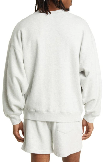 Shop Elwood Core Oversize Crewneck Sweatshirt In Vintage Ash Grey