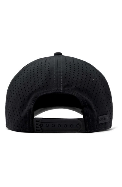 Shop Melin Odyssey Stacked Hydro Performance Adjustable Baseball Cap In Black/ Infrared