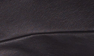 Shop Commando Lightweight Faux Leather Button-up Bodysuit In Black