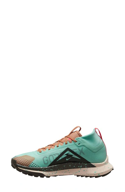 Nike React Pegasus Trail 4 Gore-tex® Waterproof Running Shoe In Emerald/ Sequoia/ Brown