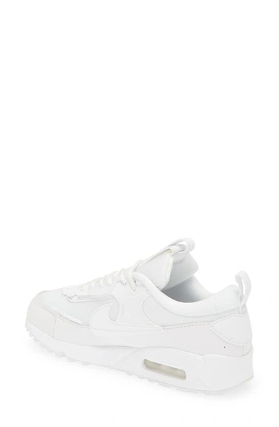 Shop Nike Air Max 90 Futura Sneaker In White/ White/ White/ White