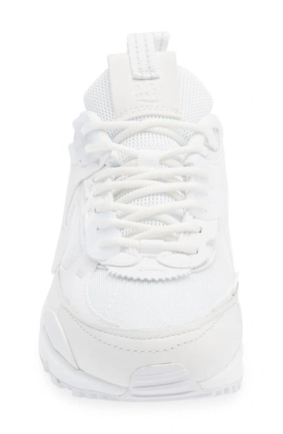 Shop Nike Air Max 90 Futura Sneaker In White/ White/ White/ White