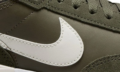 Shop Nike Waffle One Leather Sneaker In Olive/ Sail/ Khaki/ White