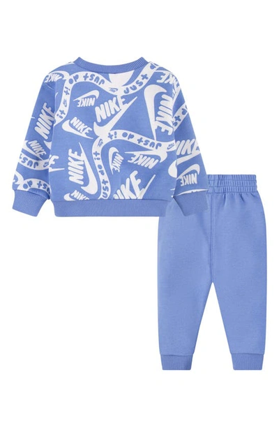 Shop Nike Sportswear Club Crewneck Sweatshirt & Joggers Set In  Polar