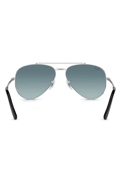 Ray Ban Ray-ban New Aviator 58mm Gradient Sunglasses In Silver